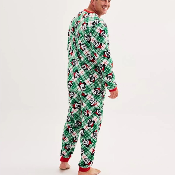 Disney's Mens Mickey Mouse & Minnie Mouse Holliday Pajama Set | XL - Picture 2 of 12